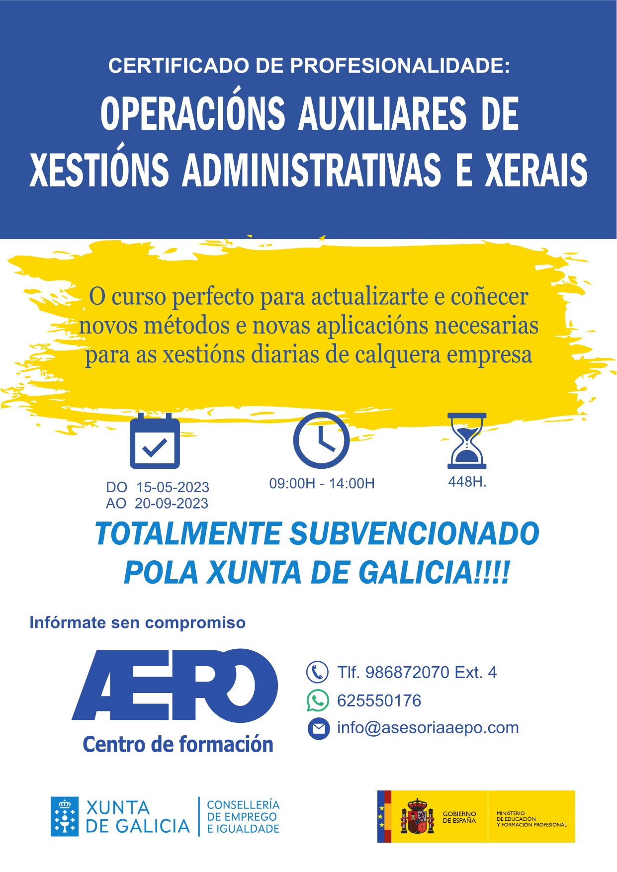En este momento estás viendo Curso Operacións Auxiliares de Servizos Administrativos e Xerais