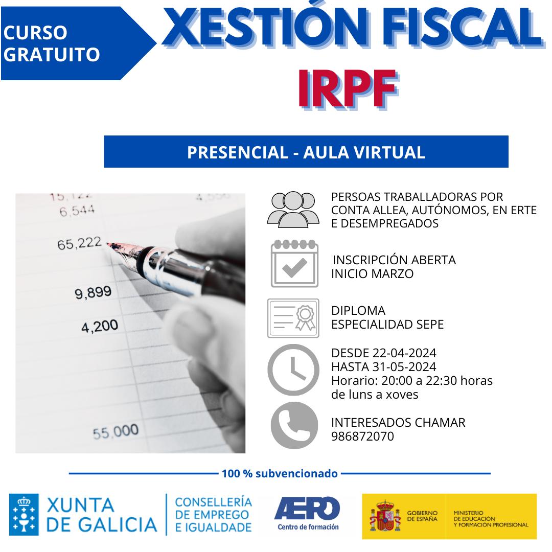 En este momento estás viendo Curso gratuito Xestión fiscal e IRPF